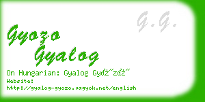 gyozo gyalog business card